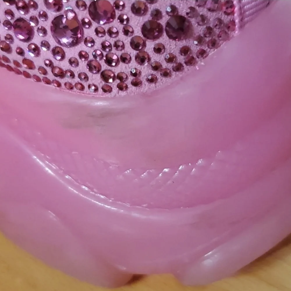 Steve Madden Maxima SM NY90 Pink Stone Sneakers Size 8 - Picture 10 of 13